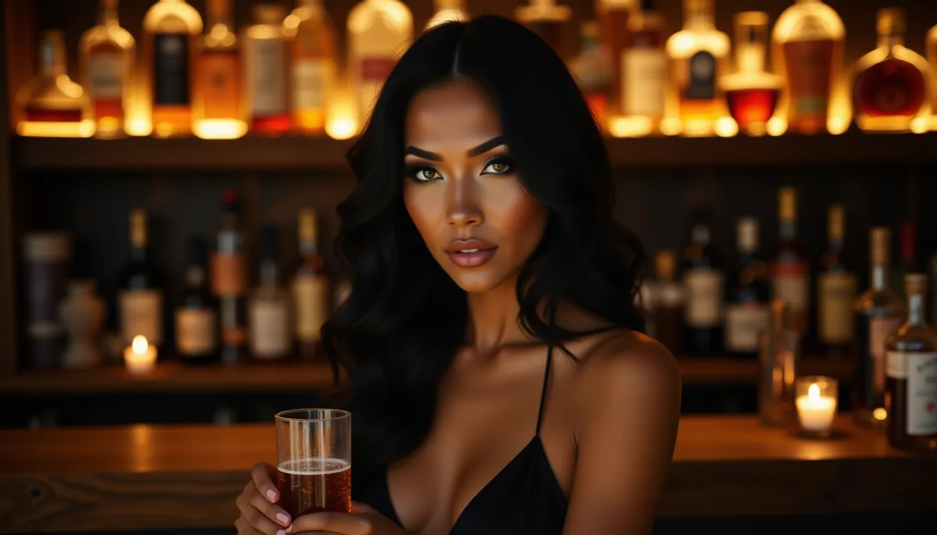 Kaira at a tiny whiskey bar in Tokyo's Golden Gai