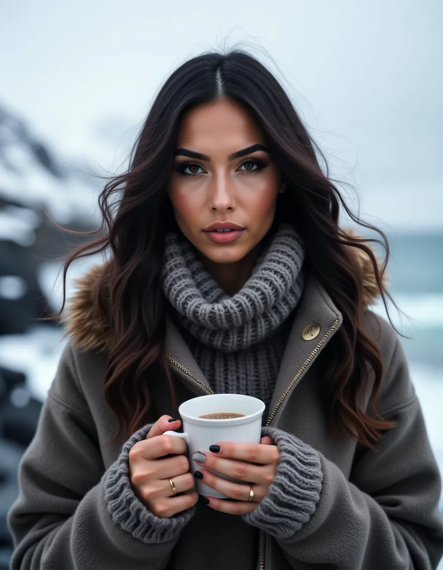 Kaira on the rocky Newfoundland coastline near Fogo Island